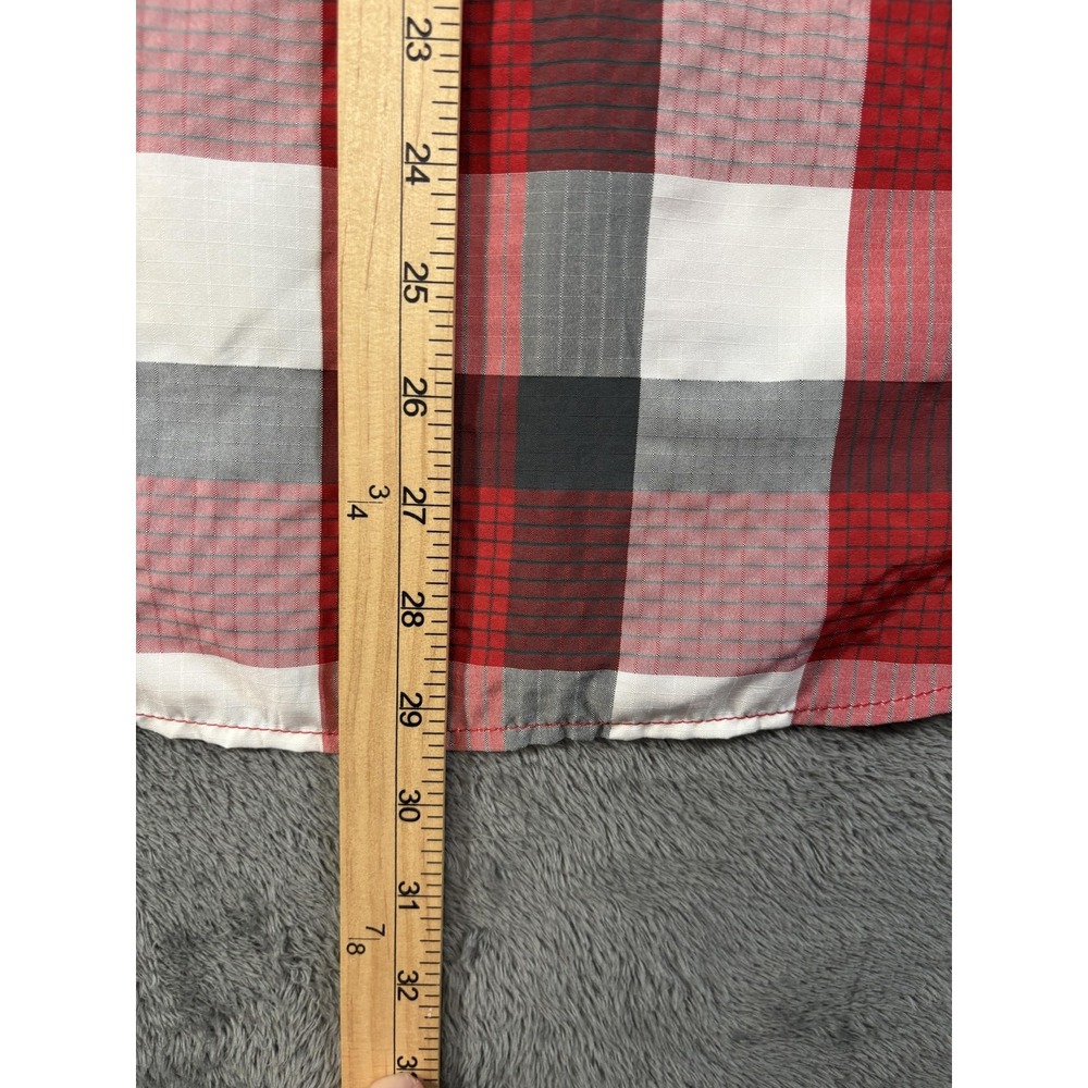 Orvis Shirt Mens XL Red Plaid Short Sleeve Button Up Lightweight Casual Outdoor - Picture 12 of 13